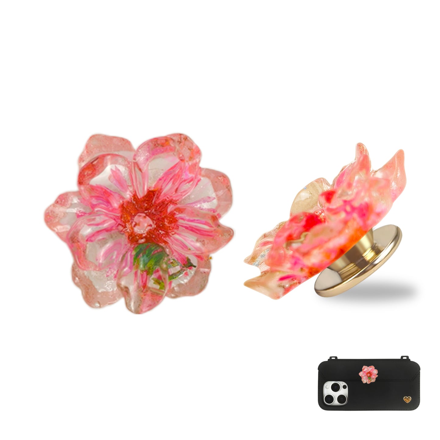 Pursecase Ornament - Pink Blooms - FABULOVE