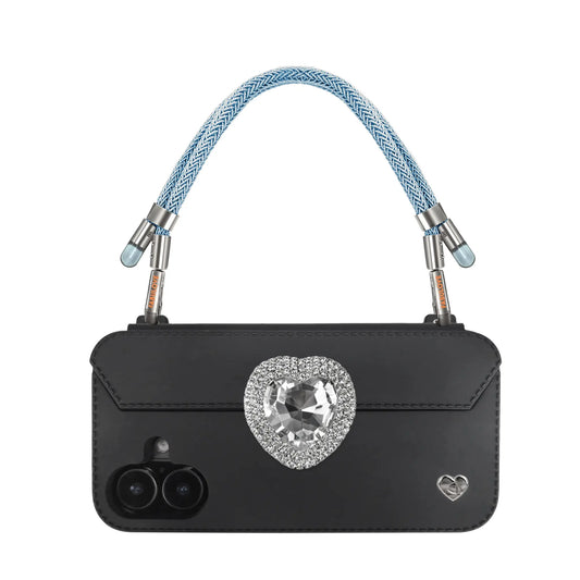 Adjustable Lurex Wristlet With Tiny Bulb - Peacock Blue