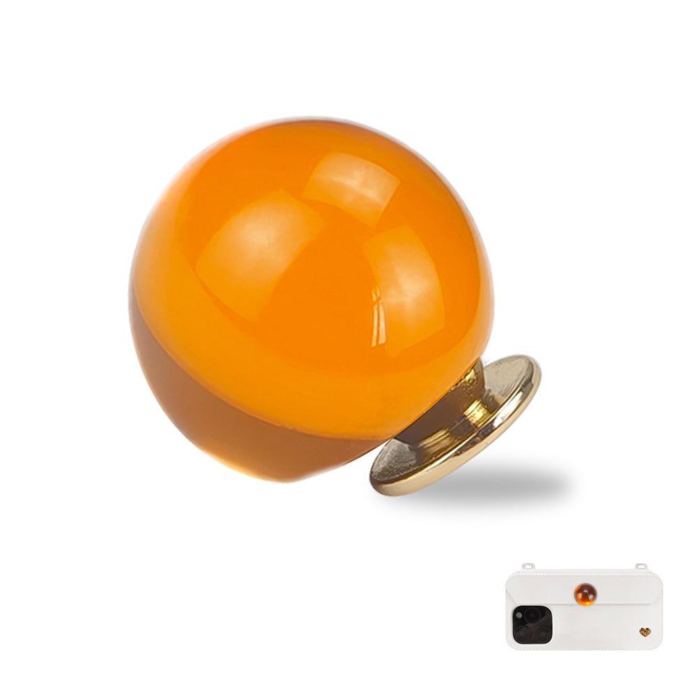 Case Jewel - Transparent Orange bead