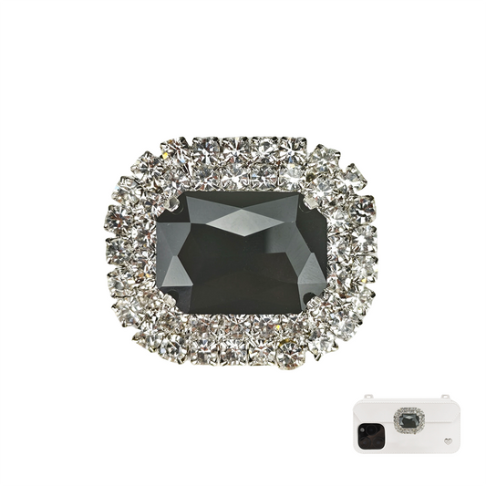 Pursecase Ornament - Square - Black Colour