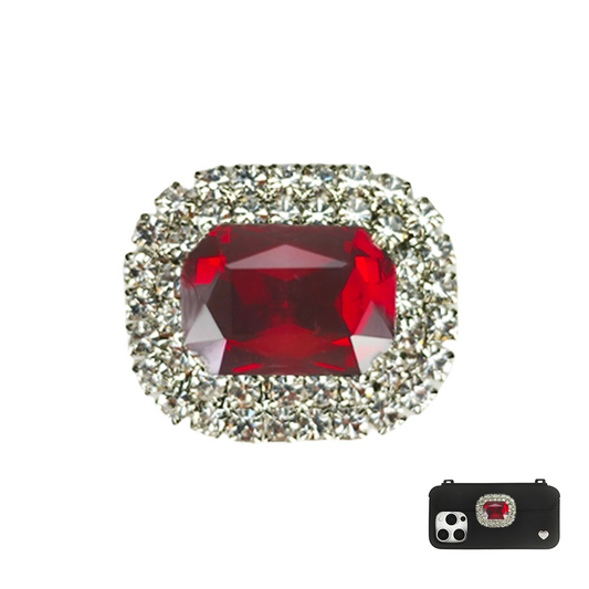 Pursecase Ornament - Square - Red Colour
