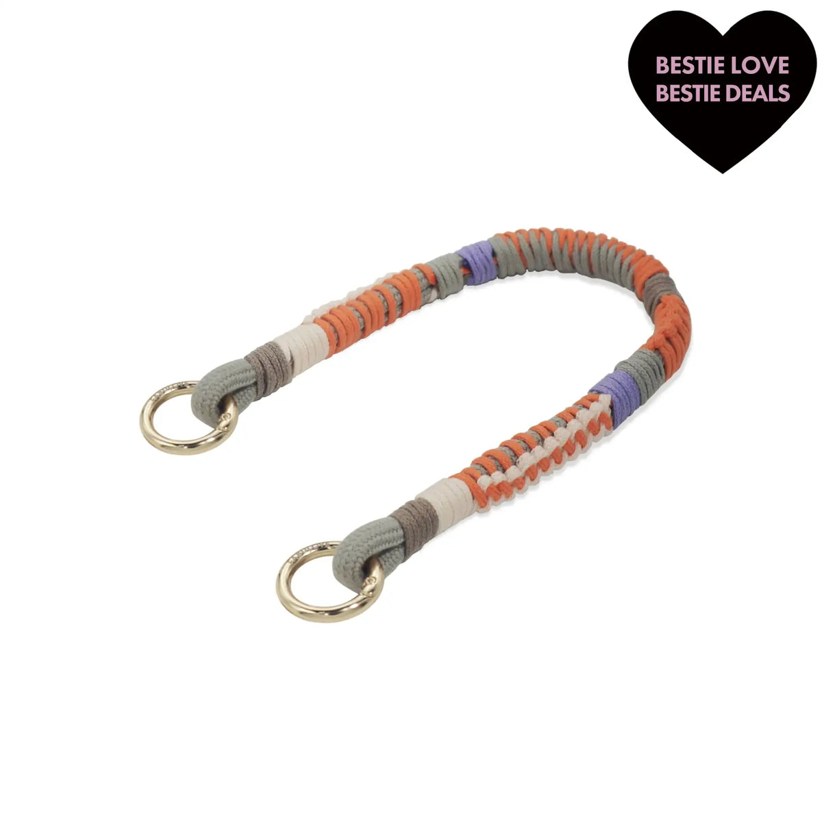 Hand-Braided TENCEL™ Wristlet Strap – Amber Haze