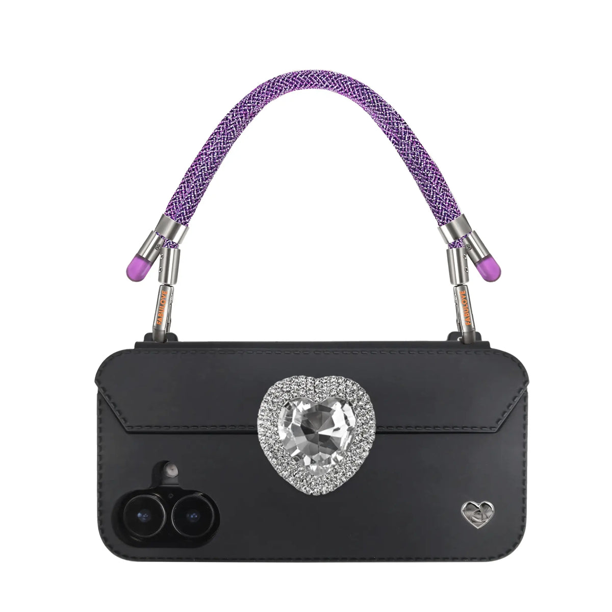Christmas Special: Adjustable Lurex Wristlet With Tiny Bulb - Amethyst Purple