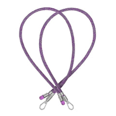 Adjustable Lurex Crossbody Strap With Tiny Bulb - Amethyst Purple