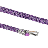 Adjustable Lurex Wristlet With Tiny Bulb - Amethyst Purple