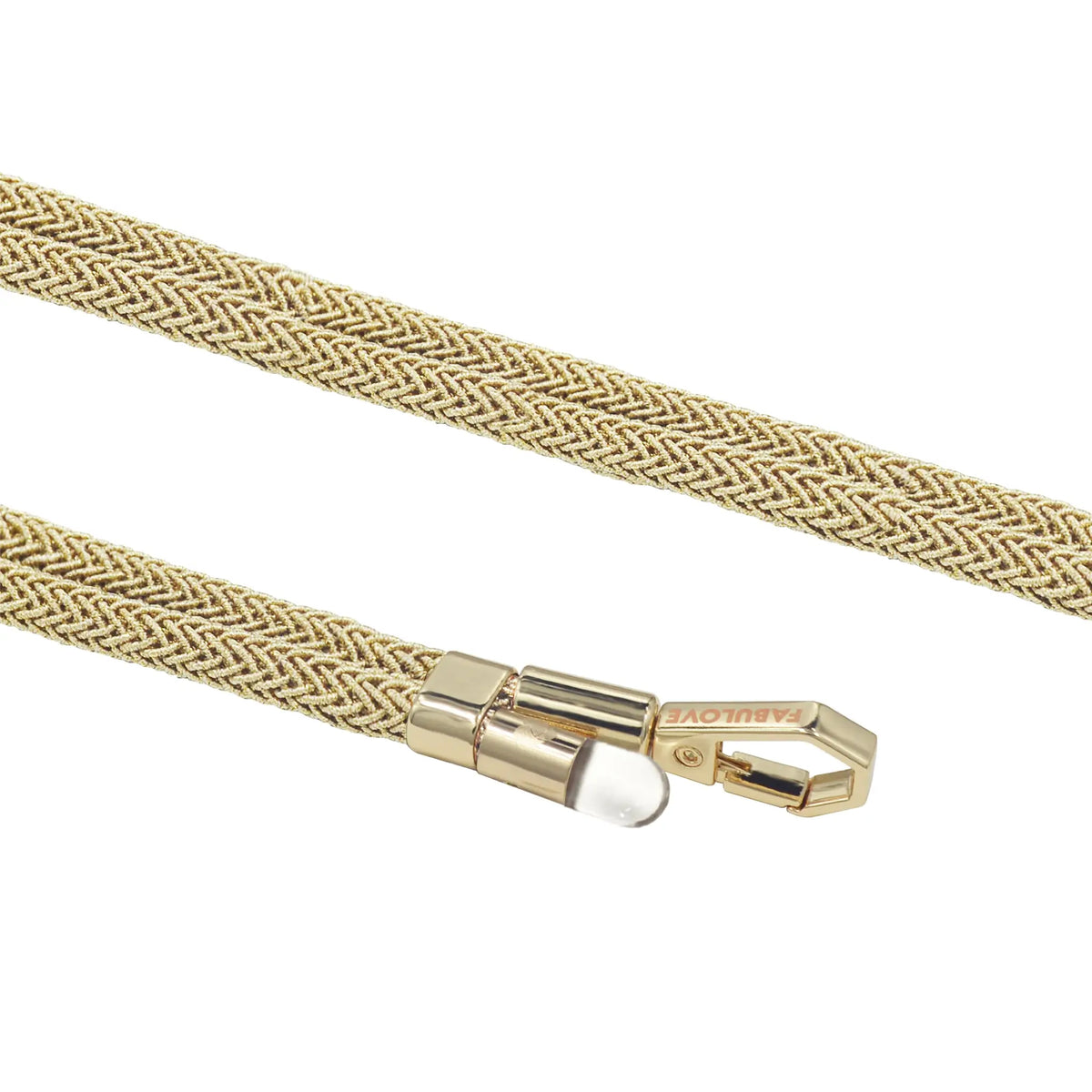 Christmas Special: Adjustable Lurex Wristlet With Tiny Bulb - Golden