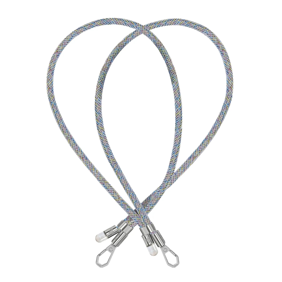 Iridescent iridescent BlingBling crossbody strap with Tiny Bulb reflector