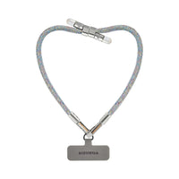 Adjustable Lurex Wristlet With Tiny Bulb - Iridescent