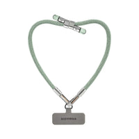 Adjustable Lurex Wristlet With Tiny Bulb - Mint Green