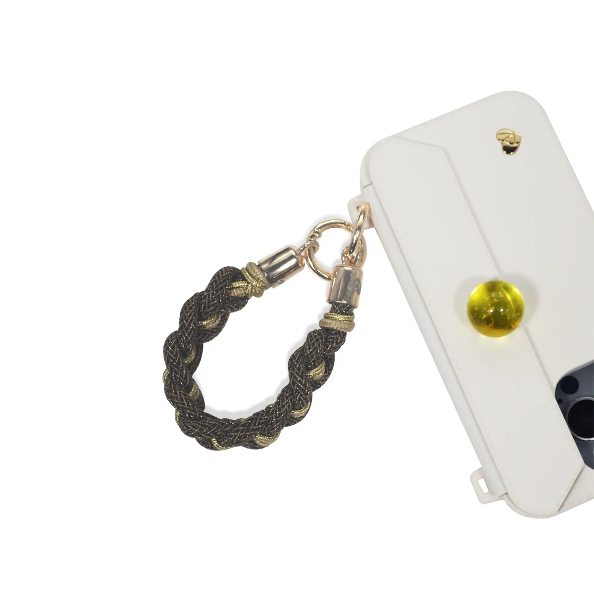 Hand-Braided Flexi Strap – Shoulder/Wristlet/Handle Set- Caramel Brown