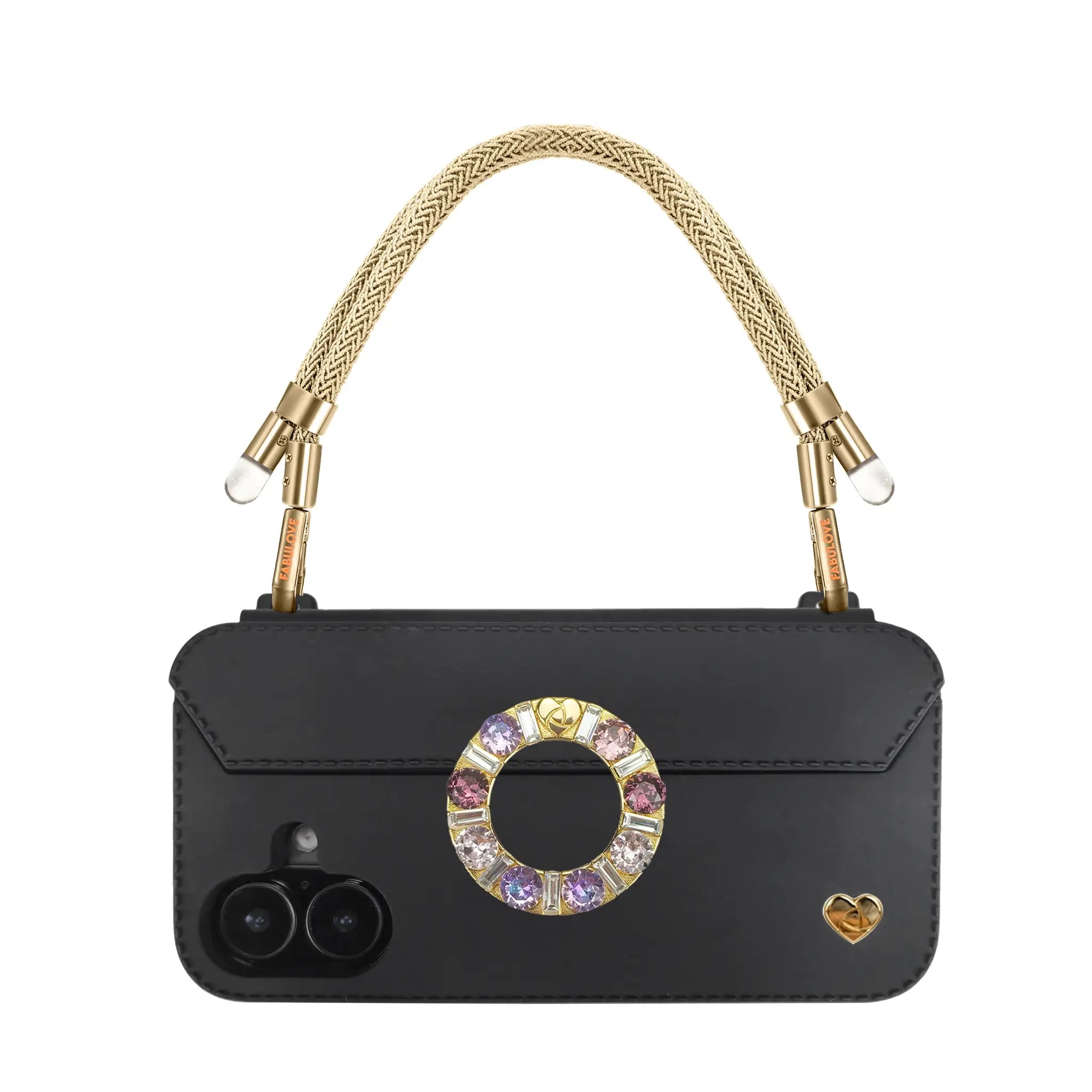 Adjustable Lurex Wristlet With Tiny Bulb - Golden