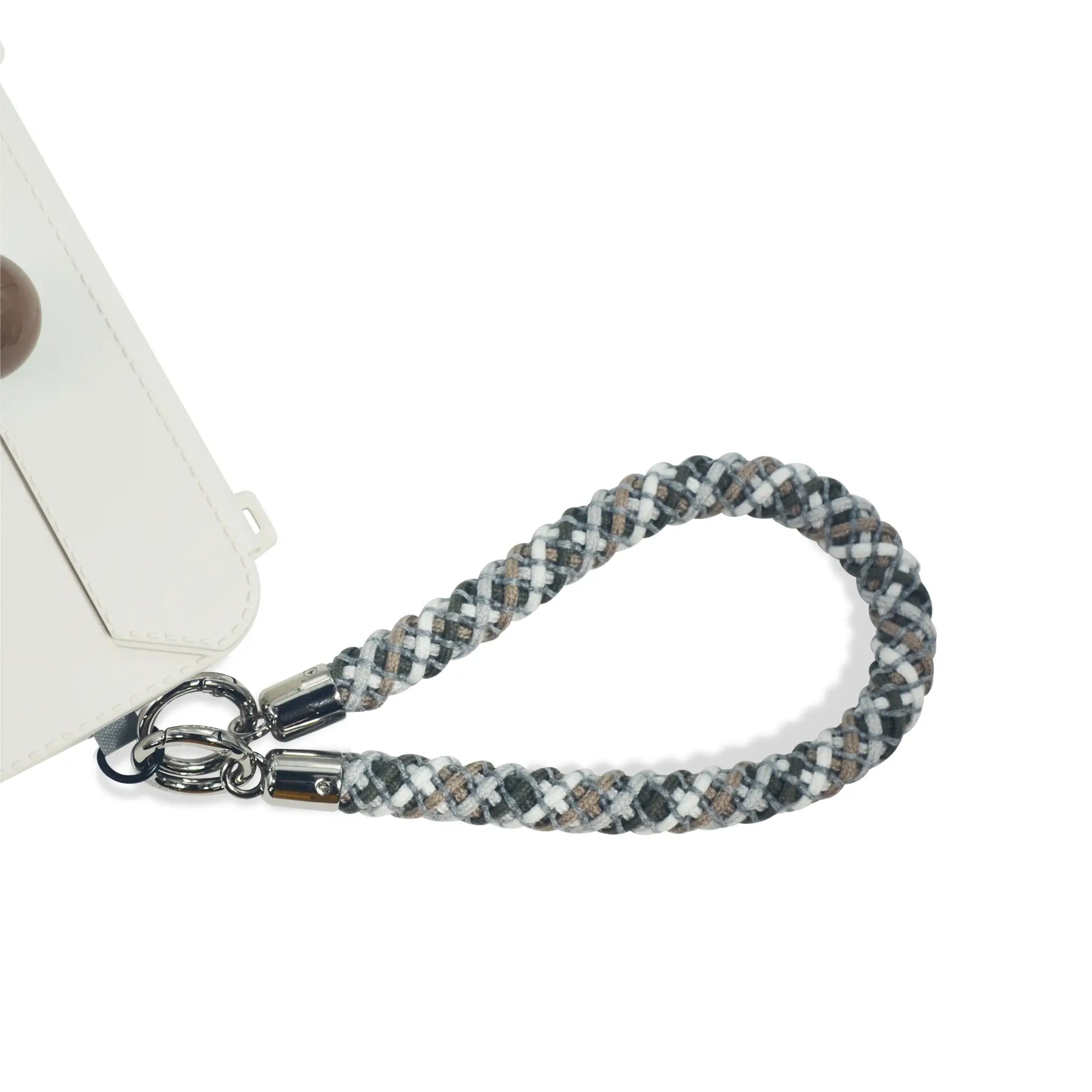 Iceland strap clipped to phone charging port