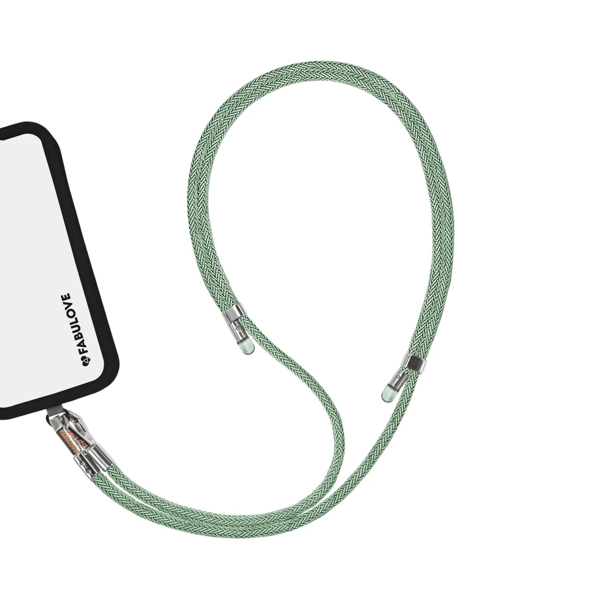 Adjustable Lurex Crossbody Strap With Tiny Bulb - Mint Green