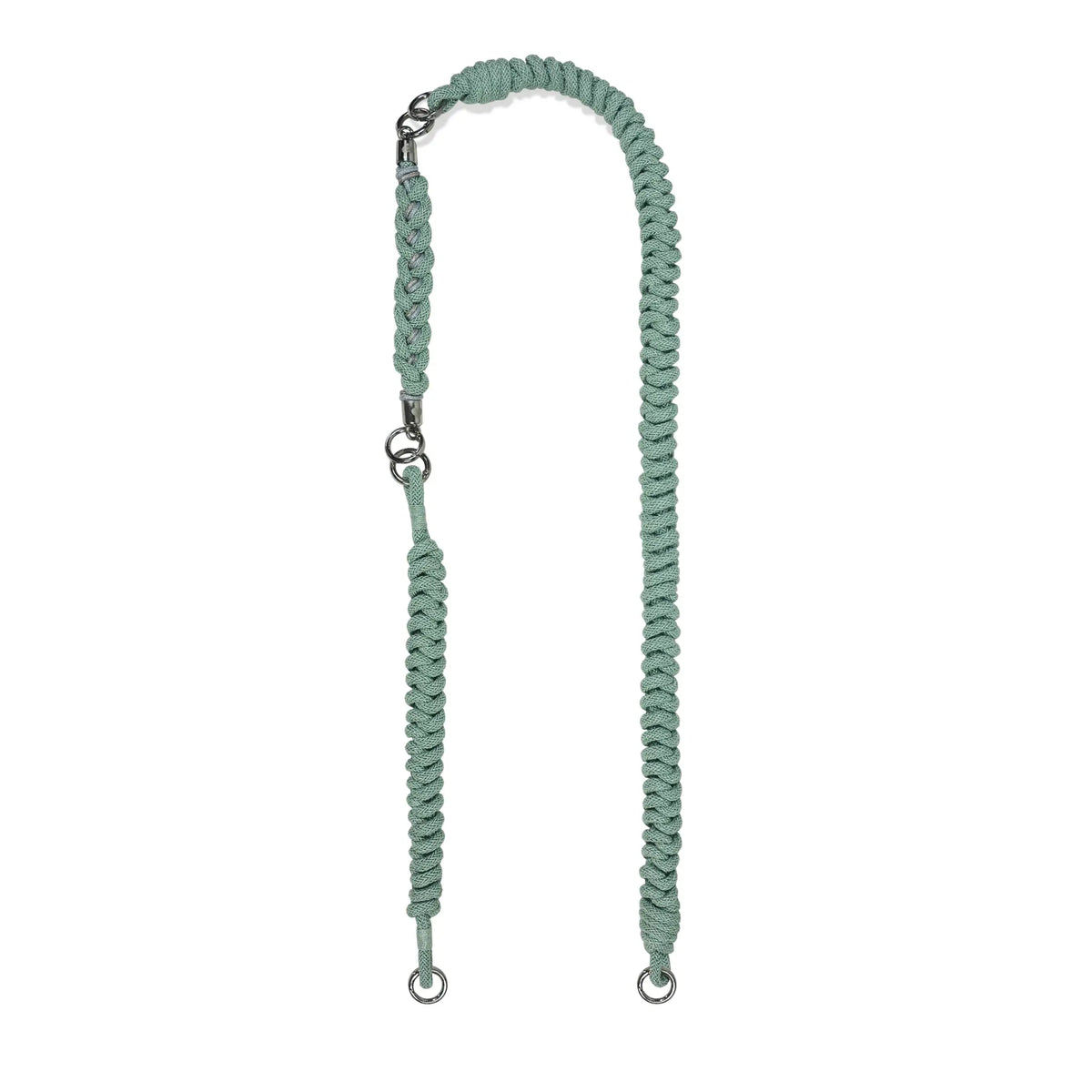 Hand-Braided Flexi Strap – Shoulder/Wristlet/Handle Set- Mint Green