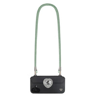 Adjustable Lurex Crossbody Strap With Tiny Bulb - Mint Green