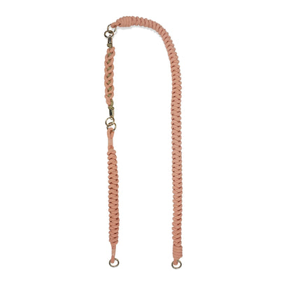 Hand-Braided Flexi Strap – Shoulder/Wristlet/Handle Set- Peach Orange