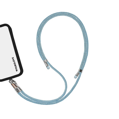Adjustable Lurex Crossbody Strap With Tiny Bulb - Peacock Blue