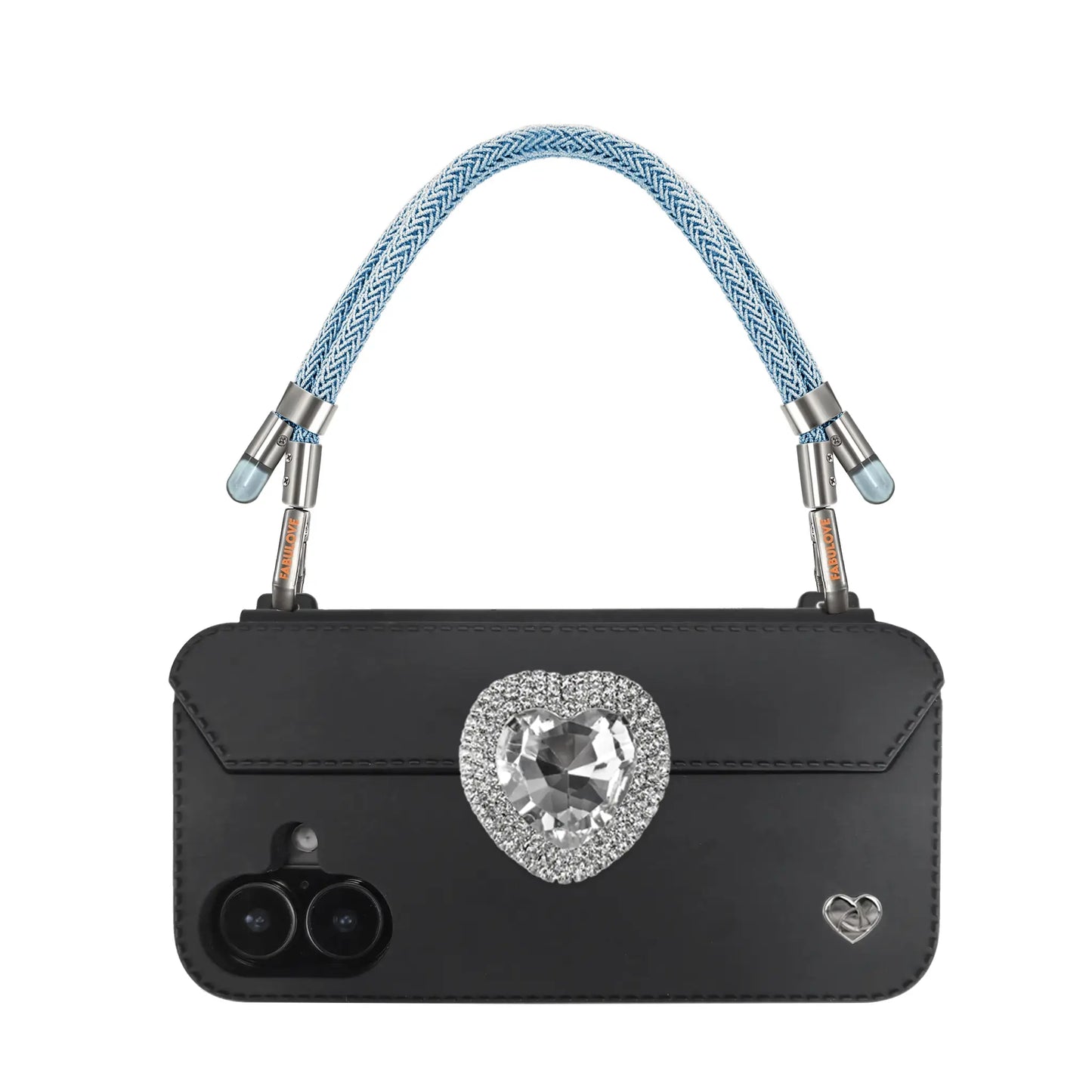 Adjustable Lurex Wristlet With Tiny Bulb - Peacock Blue