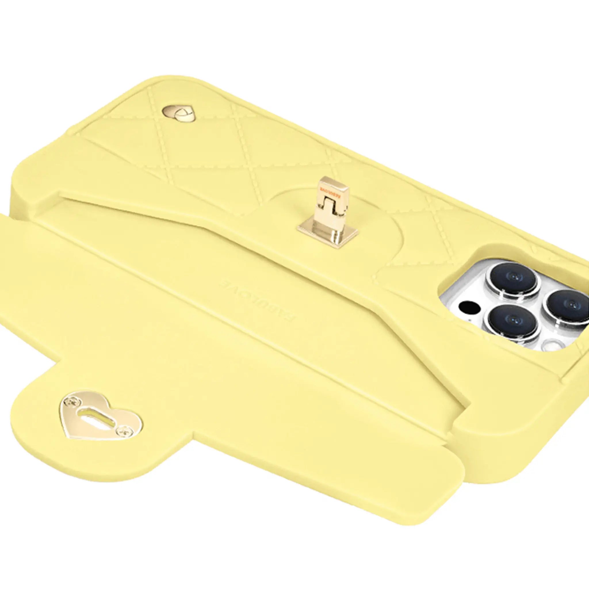 Purse Case: Card Compartment, iPhone 13-15, Buttermilk | SOL