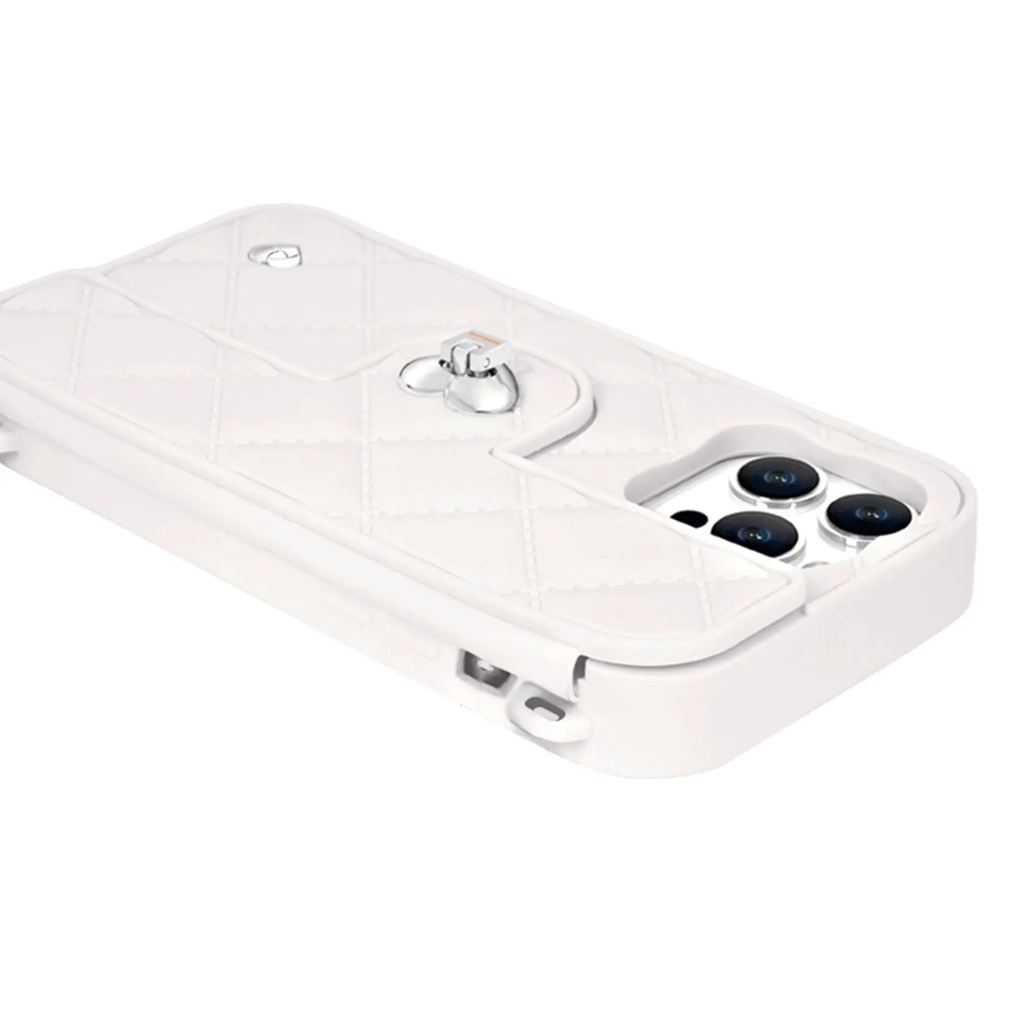 Purse Case: Card Compartment, iPhone 13-15, Snow | SOL